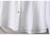 2026 Spring Plus Size Women's Long Sleeve Embroidered Cotton Cardigan Shirt for Curvy Women