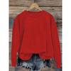 Womens Long Sleeve Crewneck Sweatshirt Graphic Print Casual Streetwear Top