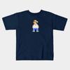 Boys Girls Soft Cotton Graphic Tees 8-Bit Carl T-shirt Breathable Daily School Wear Kids T-Shirts