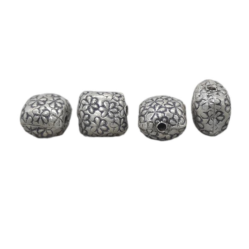 Handcrafted Thai Silver Ethnic Beaded Bracelet DIY Accessory