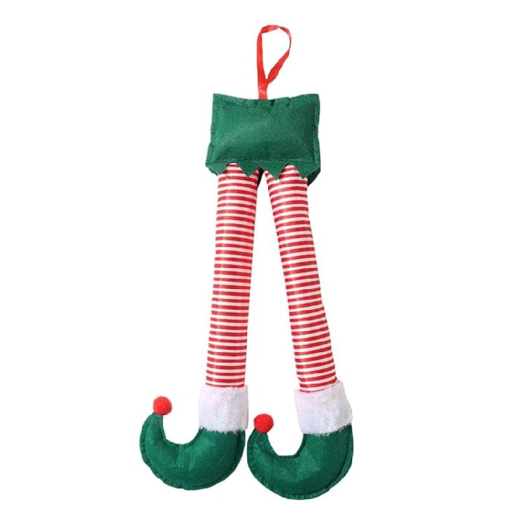 Christmas Elf Santa Claus Legs Decoration Xmas Tree Party Pendant Accessories