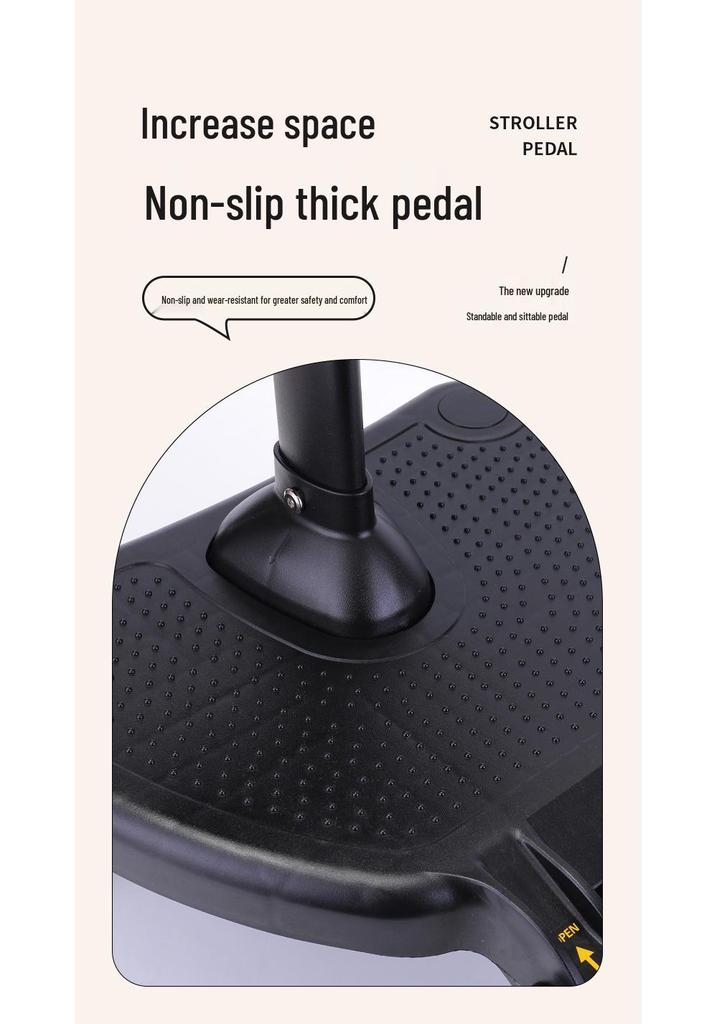 Widened & Elevated Universal Baby Stroller Pedal for Second Child