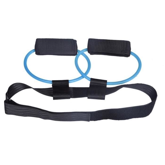Ceinture de musculation pour les fesses et les hanches - Femmes - 30lb - Bleu - Fitness