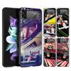 Ayrton Senna F1 Handyhülle Für Samsung Galaxy Z Flip 6 5 4 3 Schale Für Samsung Z Flip3 Flip4 Flip5 Flip6 Schwarze Harte PC-Abdeckung
