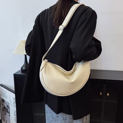 Summer Simple Commuter Messenger Bag Women's New Casual Versatile Fashion Shoulder Dumpling Bag