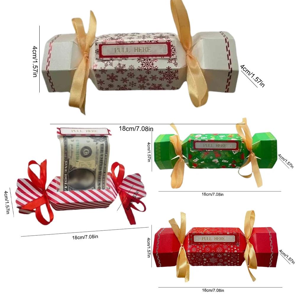 Christmas Surprise Money Pull Pouch DIY Cash Gift Pull Pouch Money Gift Holder Birthday Money Box for Cash Gift Pull