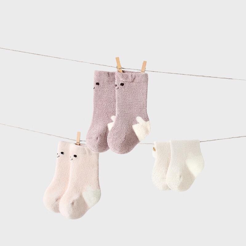 

TONGTAI Baby Winter Fleece-Lined Mid-Calf Socks 6-12 months