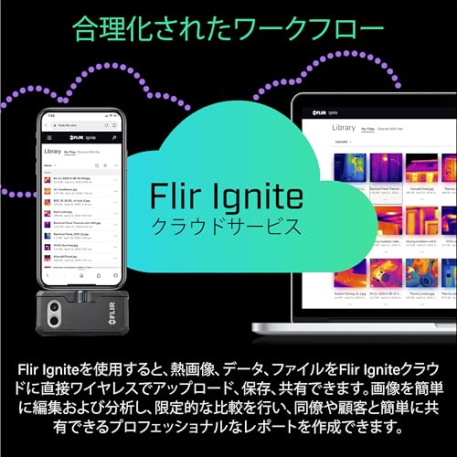 FLIR ONE Pro 19200-pixel infrared thermal camera for Android (Type-C), manufacturer part number 435-0007-03, 480x360 super resolution (160x120 native