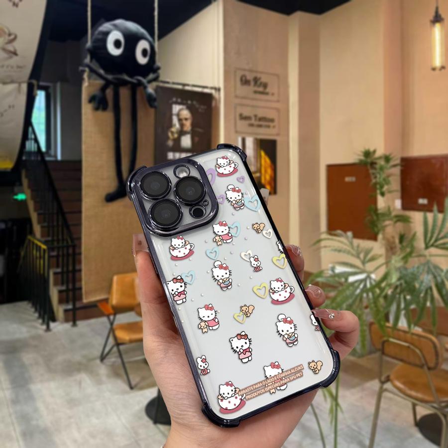 Sanrio TK Full Plating Apple 15PM Black Phone Case iPhone 16 Pro Max
