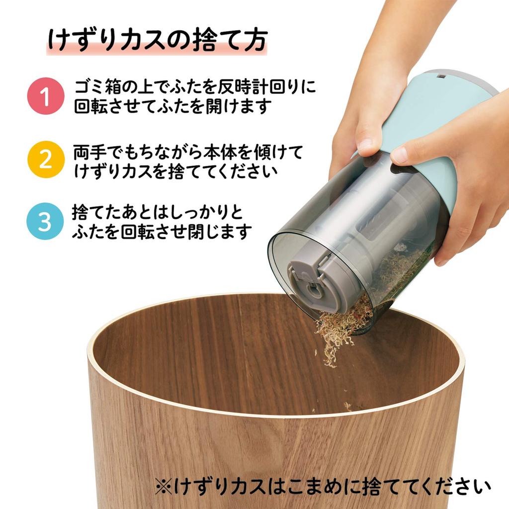 Plus SASITEMI FS-760 Electric Pencil Sharpener, Automatic, Simply Insert from Above, Blue, 84-017