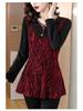 Fleece-Lined Slimming Plus Size Mid-Length Top - Autumn/Winter 2024 Korean Style