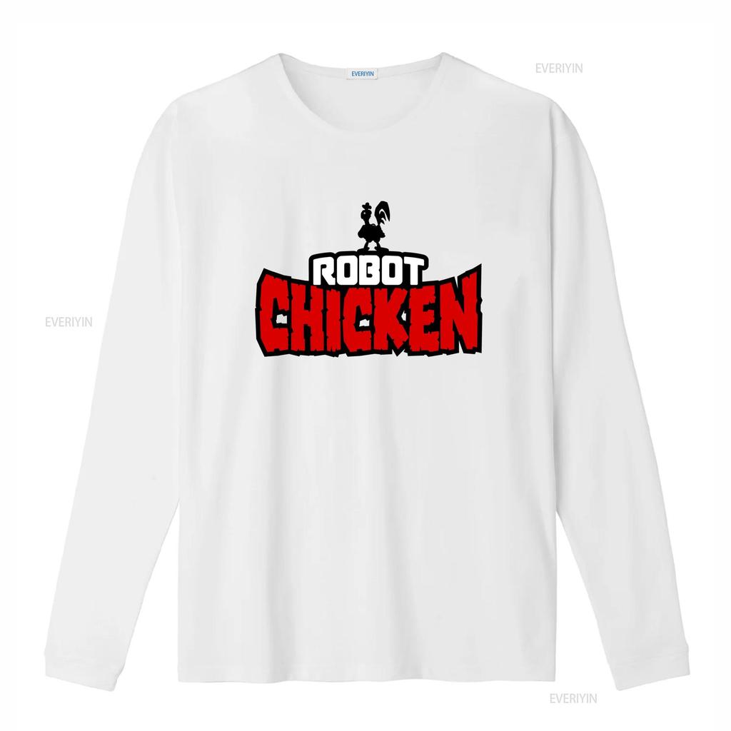 ROBOT CHICKEN Koszulka z serialu TV Unikalny i Stylowy Design dla Fanów vintage Sprana męska Wygodna Lekko Rozciągliwa moda