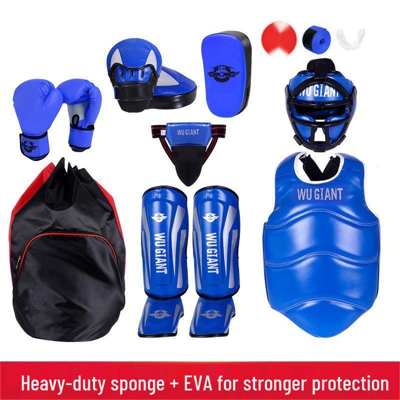 Longjian Sanda Safety Head & Chest Protector Set