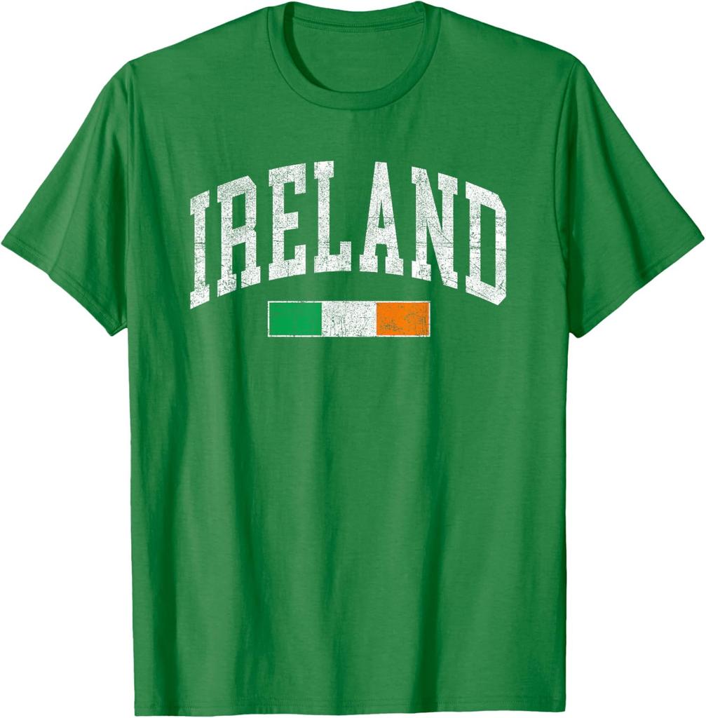 Vintage Ierse Vlag Iers Retro Throwback Unisex T-shirt