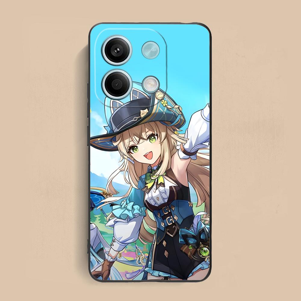Game GI Kirara Mobile Phone Case for Xiaomi Redmi 15 14 13 12 A5 3 2 1 C Plus 4G 5G Colorful Printing Cover Luxury Cover Pretty