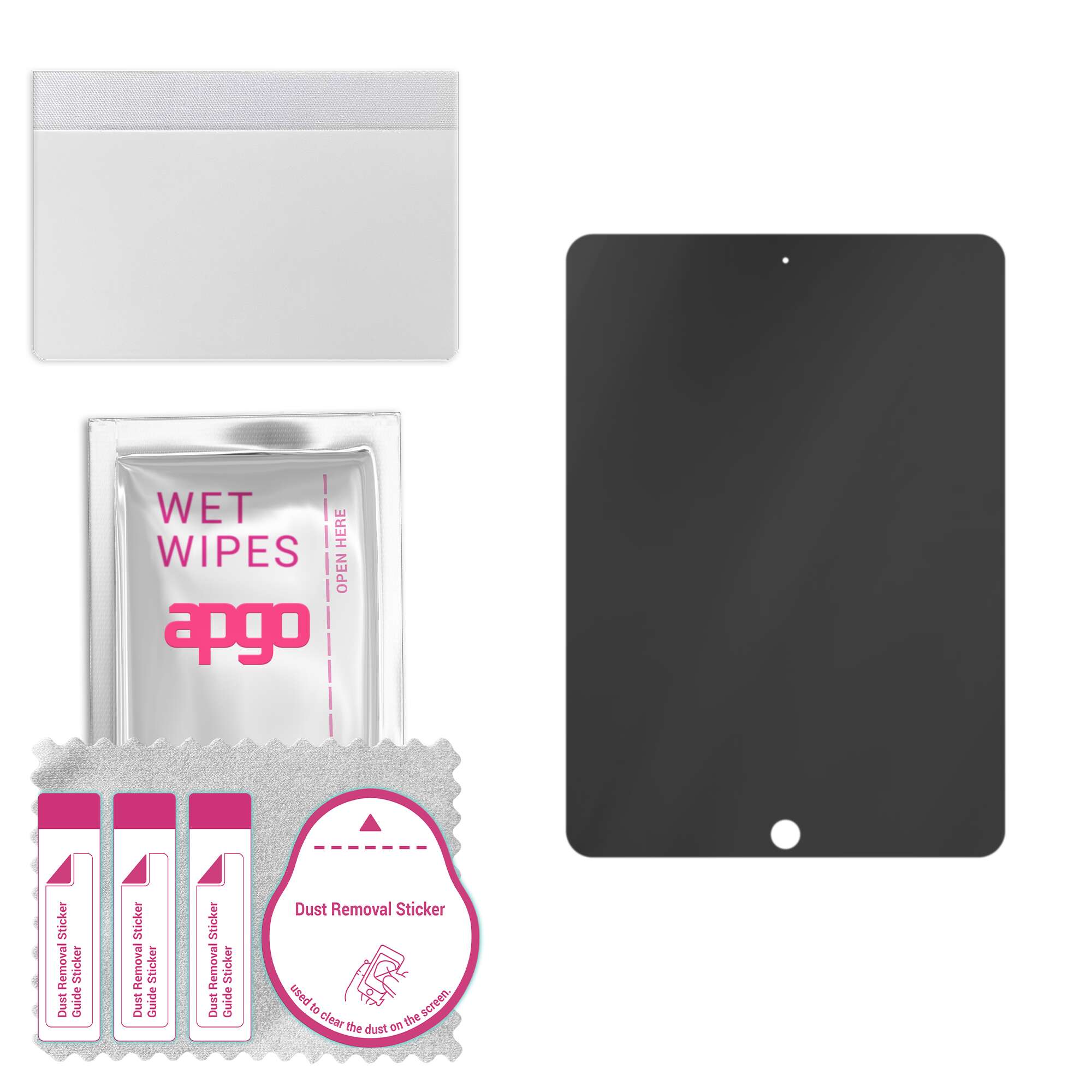 

apgo Privacy Matte Hybrid protective glass compatible with Apple iPad Pro 9.7 (2016), flexible nano glass, great replacement for tempered glass, scrat