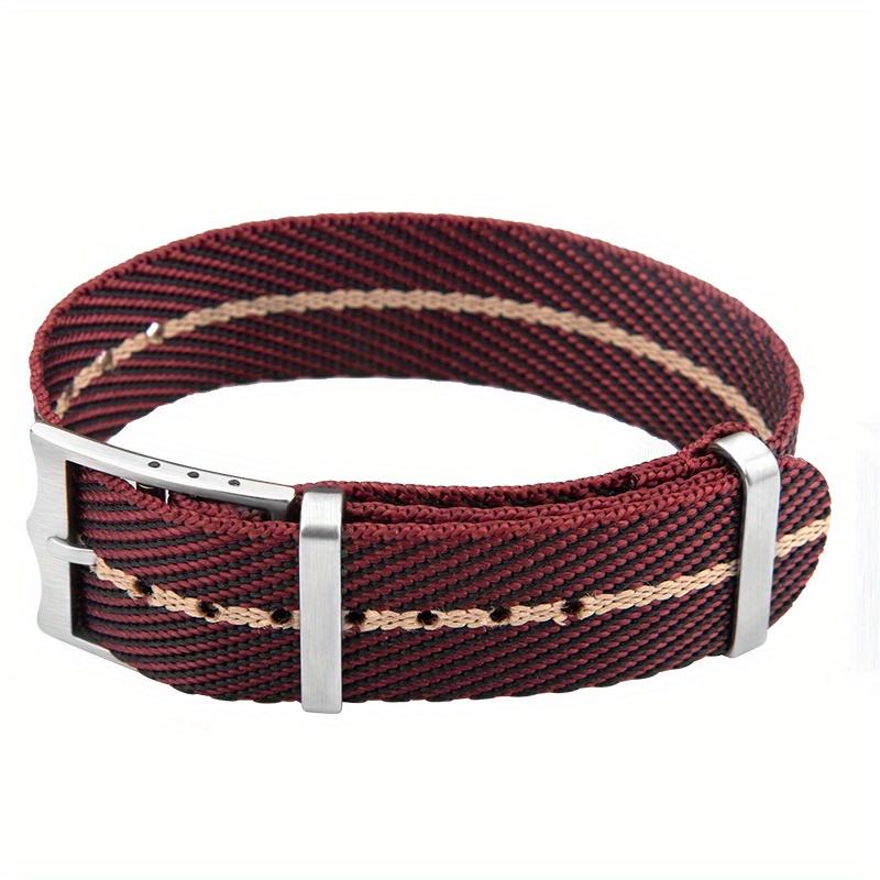 

1 шт. Нейлоновый ремешок для часов Армейский военный ремешок Тканевый холщовый браслет Мужской спортивный браслет красный