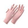 UV Protection Driving Gloves Women Lightweight Ice Silk Long Finger Anti-Slip Touchscreen Compatible Outdoor Cycling