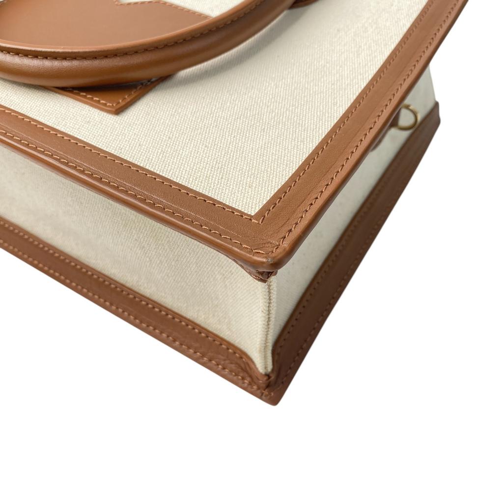 Used MORABITOShoulder Bag Brown/Ivory System Canvas/leather Women