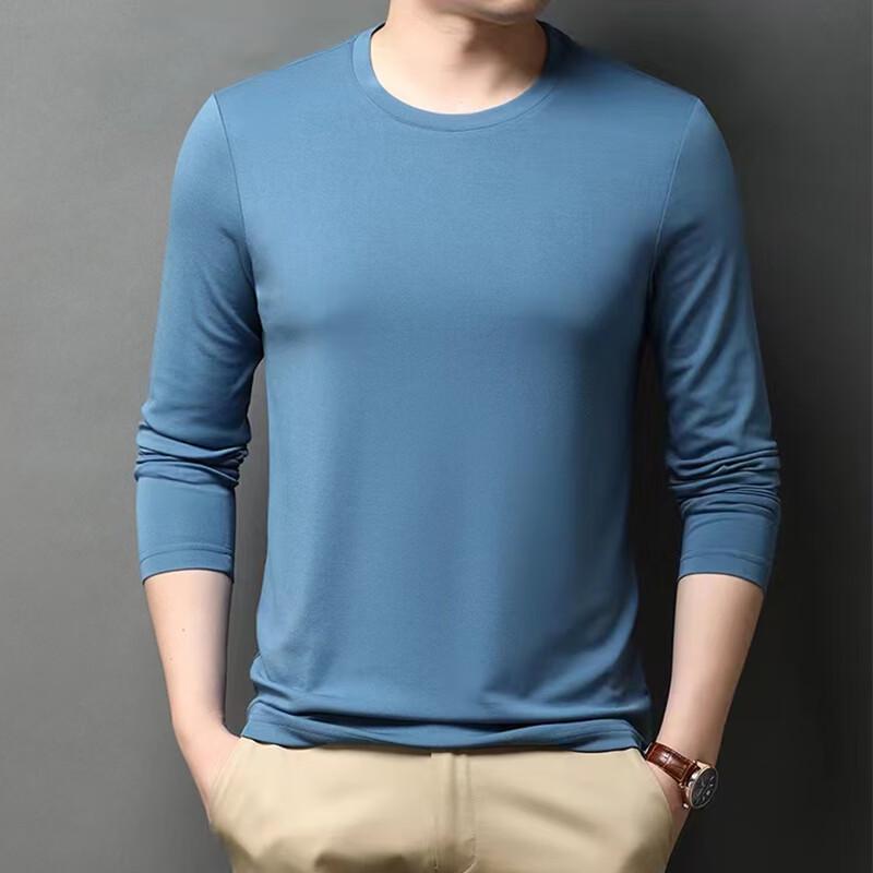 

Raphenny Men s Modal Blend Long-Sleeve Crew Neck Tee RM101Z004 2XL