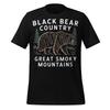 Black Bear Country Shirt Great Smoky Mountains Hiking Wildlife Unisex Tee