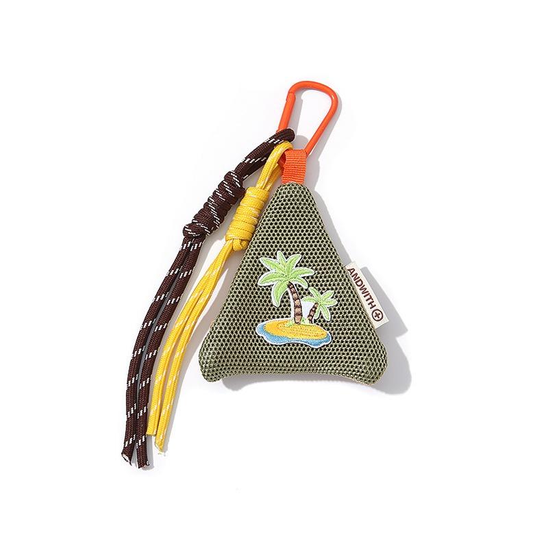 Handmade DIY triangle couple sachet change bag cartoon mosquito-proof key bag earphone bag traditional small and fresh