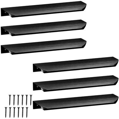 Modern Edge Furniture Handle Aluminum Matte Black 212 Mm 4 Pieces
