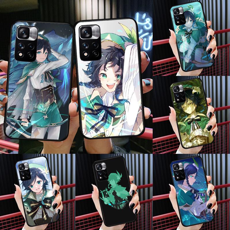 Genshin Impact Venti Case For Xiaomi Redmi Note 13 12 11 9 10 14 Pro 9S 10S 11S 12S Redmi 14C 10C 12C 13C Cover