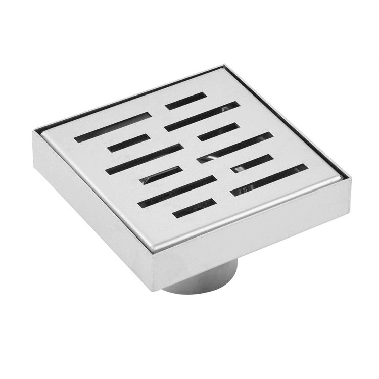 Modern Stainless Steel Square Bathroom Floor Drain with Deodorant Feature CE Certified 5-Year Warranty