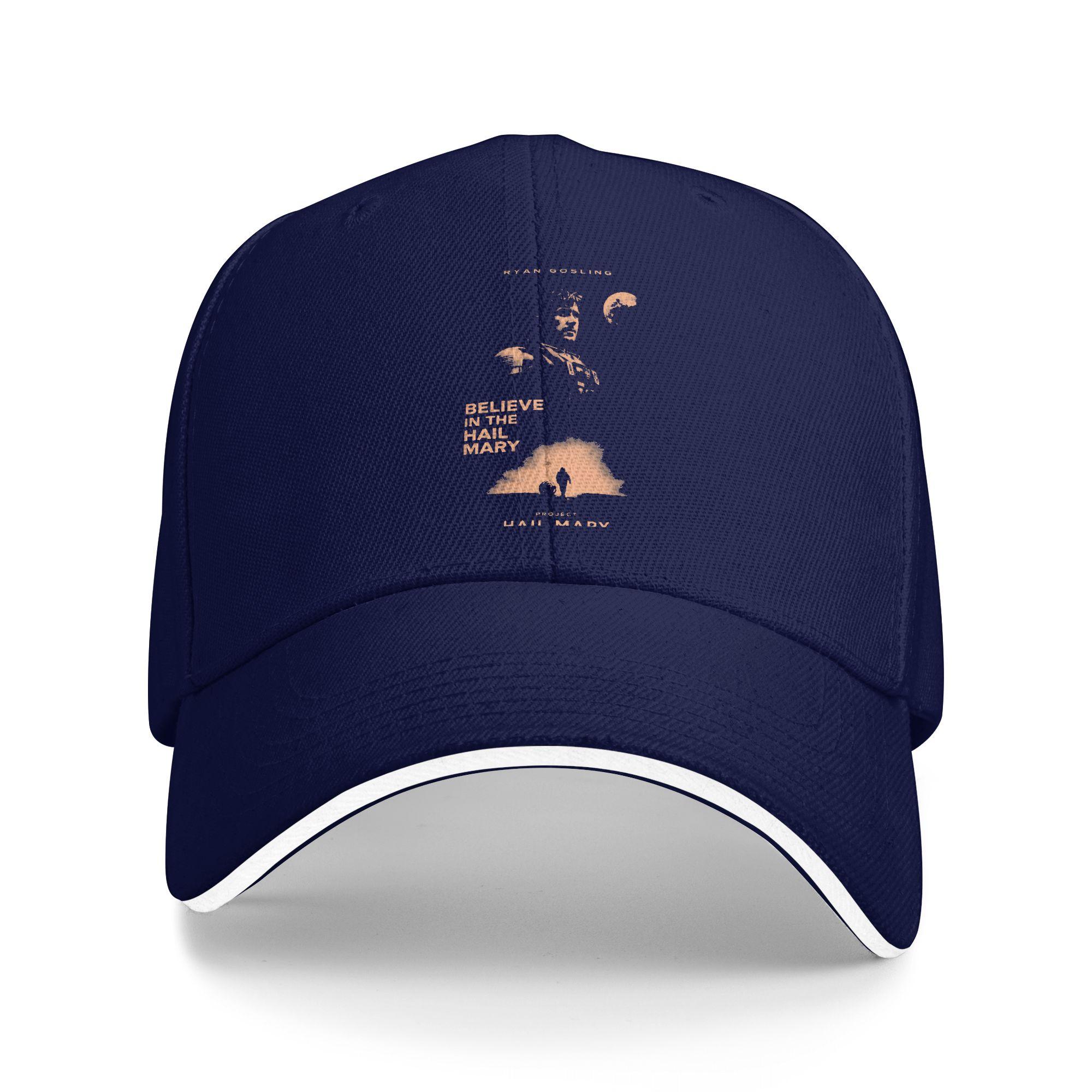 

Project Hail Mary Si Fi Baseball Cap Retro Sandwich Cap Men Women Adjustable Dad Hat Outdoor One Size темно-синього кольору