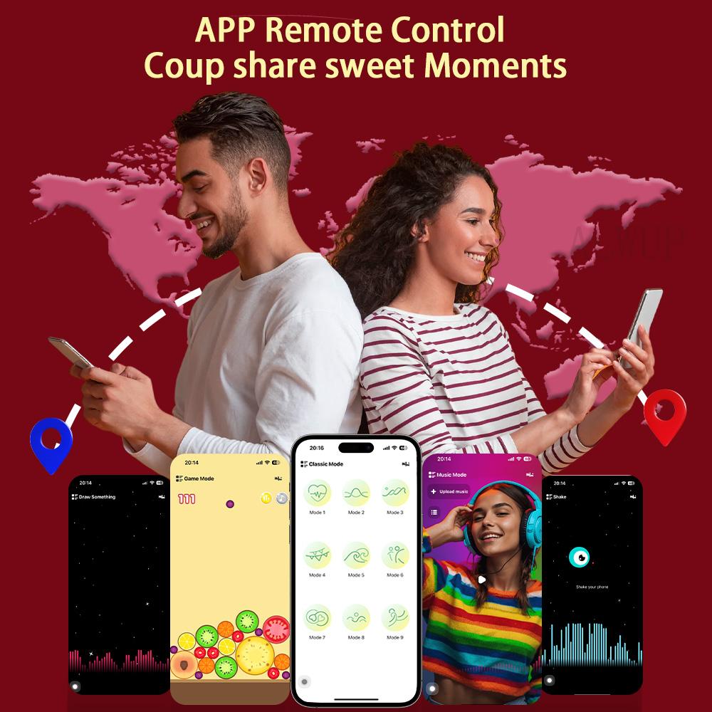 APP Control Thrusting Vibrator for Women Clitoris Stimulator Wearable Finger Wiggling G Spot Vibrator Vagina Massager Sex Toy