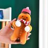 1 PCS Christmas Gingerbread Man Candy Jar Sealed Plastic Juice Drink Bottle Xmas Party New Year Gingerbread Man Drink Container