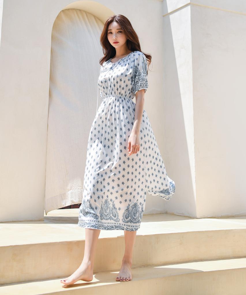 VENDIS Bandana Tassel Dress