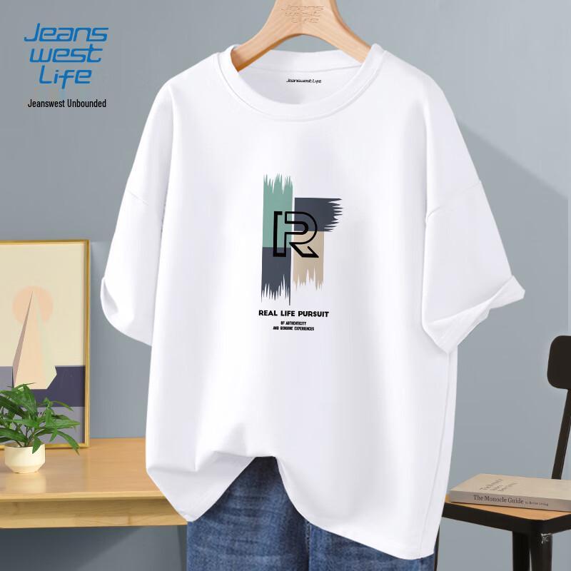 JEANSWEST LIFE Men's Versatile Round Neck Tees