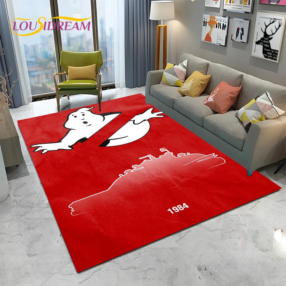 Horror Movie G-Ghostbusters Cartoon Carpet Rug for Home Living Room Bedroom Sofa Doormat Decor,Kid  Area Rug Non-slip Floor Mat