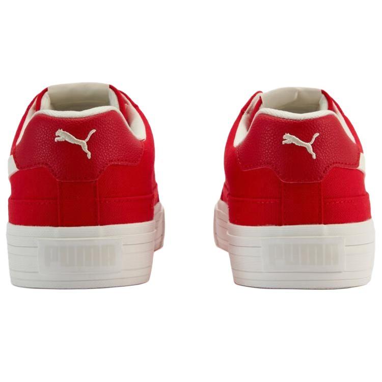 New PUMA Court Classic Vulc Low Top Skateboard Shoes Unisex Red White 396353-32
