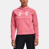 Under Armour Rival Terry Logo Printed Hoodie Women hoodies Light-Pink 1369460-655