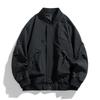 Men's Spring and Autumn Thin Plus Size Solid Color Zipper Casual and Comfortable Workwear Jacket