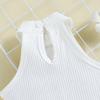 Girls Summer Halter Tank Top Shorts Belt Bag Set