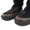 Great LOUIS VUITTON Knee-high boots Snowball Line Monogrammed shearling 38.5 Used