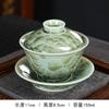 1pcs Ceramic Sancai Cover Bowl High End Household Heat-resistant Tea Bowl Chinese Tea Cup Tea Cup with Lid Teaset Accessories