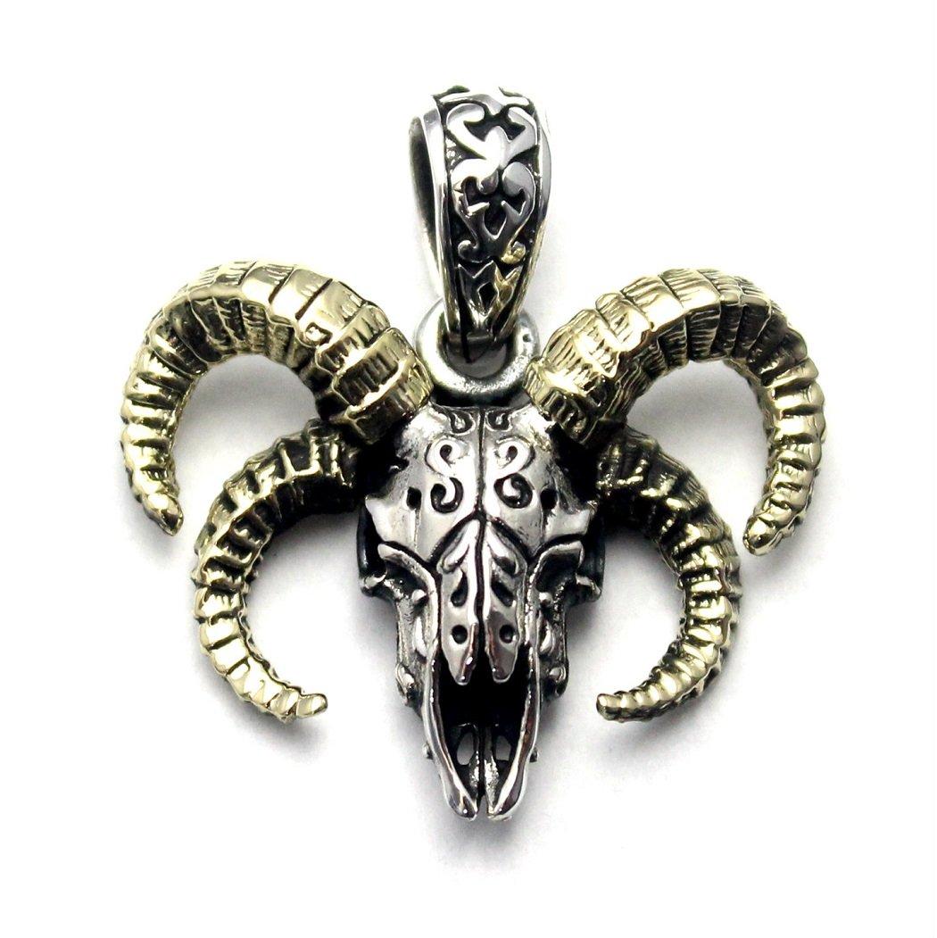 

good vibrations good vibrations satan devil skull pendant срібний