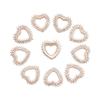 10Pcs Sparkling Hat Apparel Accessories Flower-shaped Rhinestone Buttons Pearl Hairpins Headwear Clip Pearl Button DIY Craft
