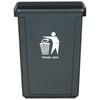 Yidegao Large 60L Commercial Plastic Trash Can