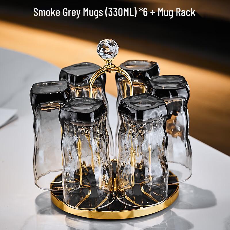 Haofeng European Style Glass Drinking Cup Set