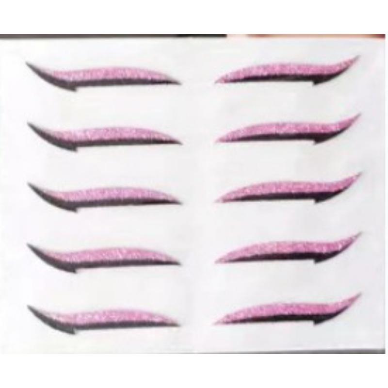 

Поддельная блестящая подводка для глаз, самоклеящаяся вечерние наклейка для макияжа, подводка для глаз, волшебная лента для двойного века, макияж кошачьего глаза, косметические инструменты 5pairs