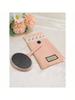 Miroir de Maquillage Portatif Cucci Rose avec Poignée, Miroir Cosmétique Portable pour Femmes, Cadeau Idéal