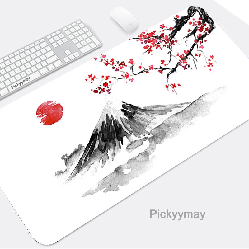 Pink Mousepads Cute Mousepad Kawaii Bunny Large Mouse Mat Office Desk Pads NonSlip Rubber Mouse Pad Big Keyboard Mats