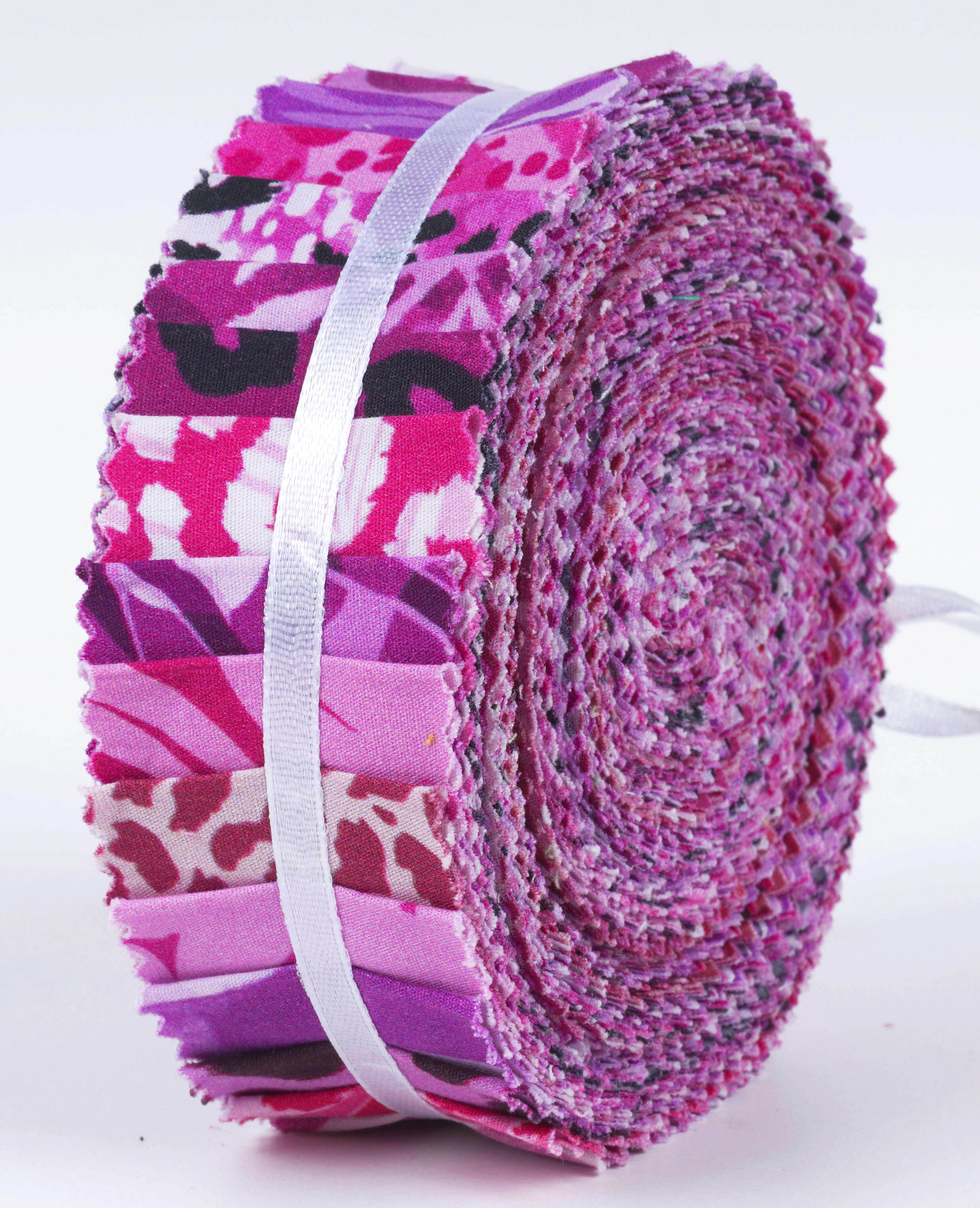 

Soimoi, 40 шт. бавовняної тканини з квітковим художнім принтом для стьобання, 2,5x42 дюйма, желейний рулон - 1.5x42inches фіолетовий