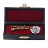 Miniature Trumpet Durable Brass Exquisite Design Romantic Vibes Mini Trumpet Model with Stand Case
